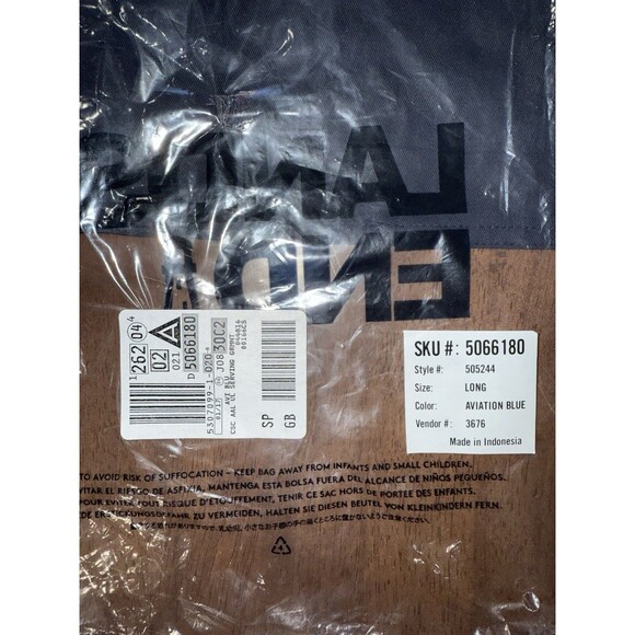 Lands’ End American Airlines Bib Apron Aviation Blue Long Adjustable Neck NWT OS - Picture 7 of 9